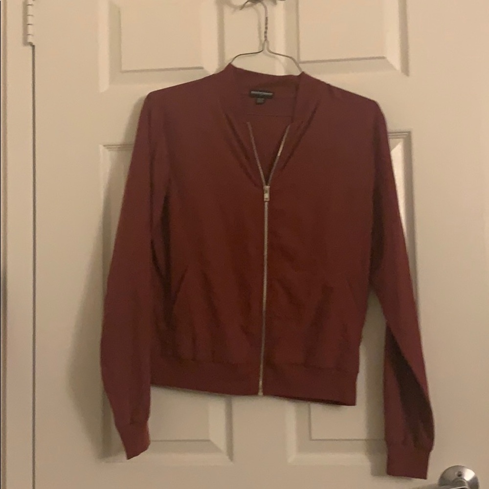 American Apparel maroon bomber